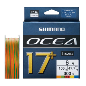 Плетеный шнур Shimano Ocea 17+ PE #10 300m Мультиколор