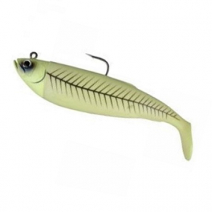 Джиг оснащенный Savage Gear Cutbait Herring (Зеленый glow) 460гр