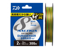 Плетеный шнур Daiwa UVF Saltiga Dura Sensor 8 Braid+Si2 300м #8.0