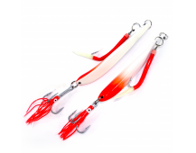 Пилькер Bottom Strike BiColor Pilk 400гр (White-FI.Red/Glow)
