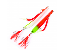 Пилькер Bottom Strike BiColor Pilk 400гр (Fl.Red-Fl.Chart/Glow)